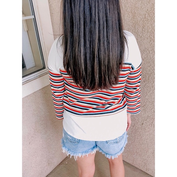 Lizzie Multi-Colored Stripe Top - Picture 3 of 4